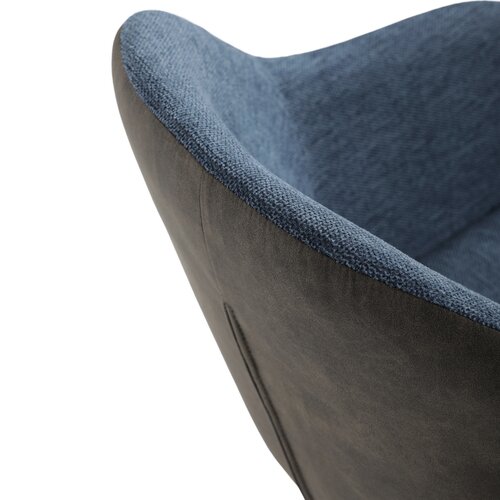 Set de scaune de sufragerie cu mecanism deîntoarcere DCH-Y1143 BLUE2, 2 buc.