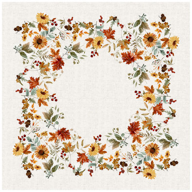 Set de 4 șervețele de masă „Flori de toamnă”, 35 x 45 cm
