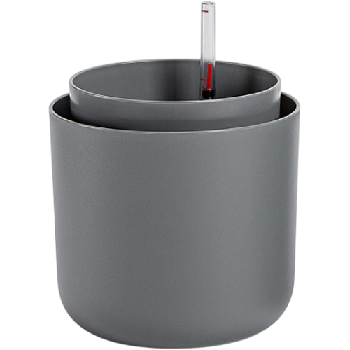 Plastia Samozavlažovací kvetináč Tolita sivá, pr. 16 cm