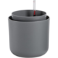 Plastia Selbstbewässernder Pflanzübertopf Tolita grau, Durchmesser 16 cm