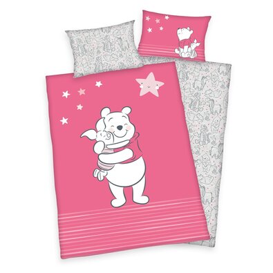 Бавовняна постільна білизна для дитячого ліжечка Winnie Pooh Friends, 100 x 135 см, 40 x 60 см