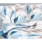 Bellatex Saténové povlečení Podzim modrá, 140 x 200 cm, 70 x 90 cm