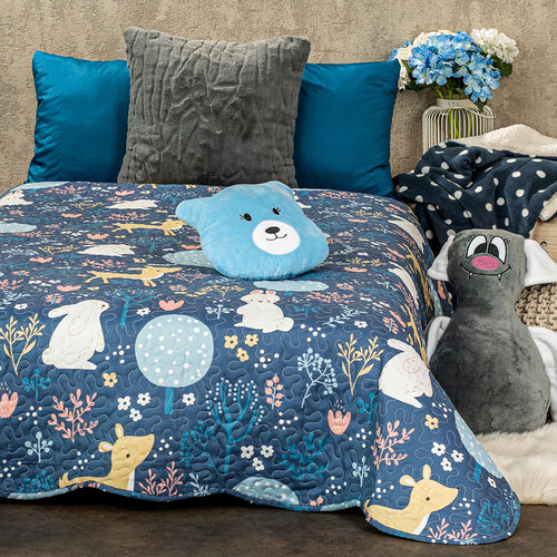 4Home Kindertagesdecke Nordic Woodland, 140 x 200 cm