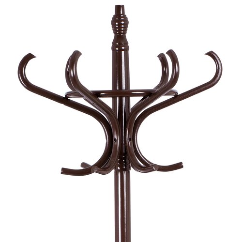 Leseni stojan na obešalnik temno rjava, 52 x 186cm