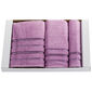 Darčekový set uterákov Nicola fialová, súprava 3 ks