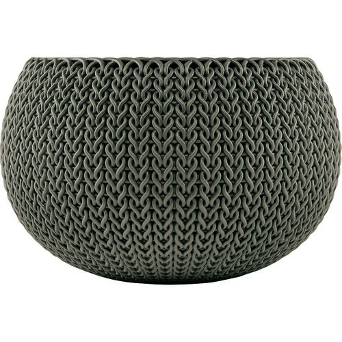 Keter Cozies viseči cvetlični lonec, siva, 3,2 l,28 x 18 cm