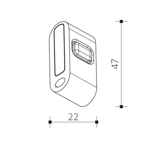 Panlux Vypínač bezdrátový Click Mini červená, IP65