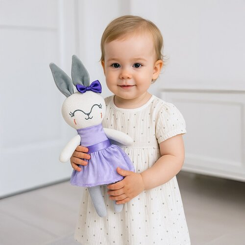 Baby Mix Jucărie de pluș Rabbit, 40 x 11 cm
