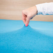 4Home Frottee-Spannbettlaken Blau, 90 x 200 cm