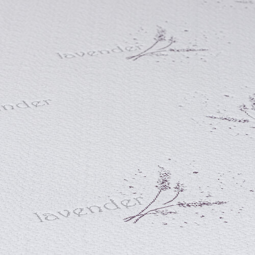 4Home Lavender Undurchlässiger Matratzenschoner mit Saum, 90 x 200 cm + 30 cm