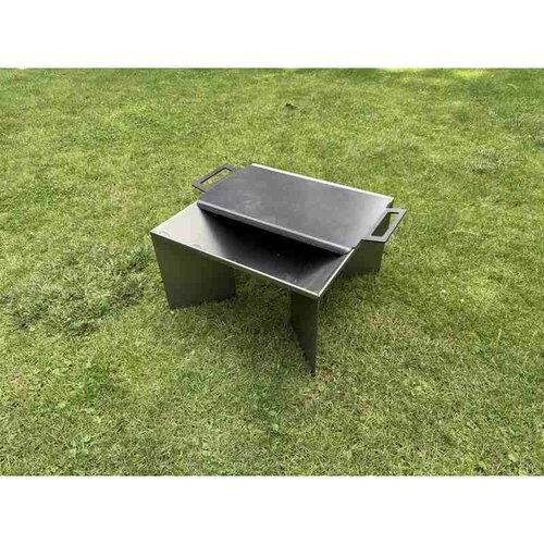 Grilllap kerti tűzrakóhelyhez 62 x 30 x 3 cm, acél CORGARDEN 1073