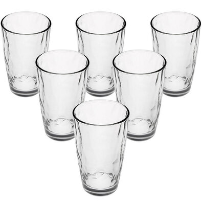 Bormioli Rocco 6-teiliges Longdrinkglas-Set Kaleido, 370 ml