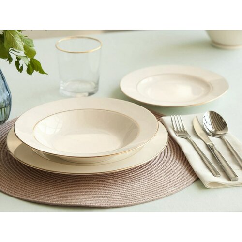 MariaPaula 18-teiliges Esszimmer-Set Ecru Nova Gold Line