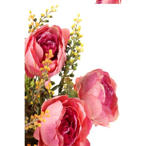Bukiet z piwoniami, pudrowy róż, 38 x 53 cm