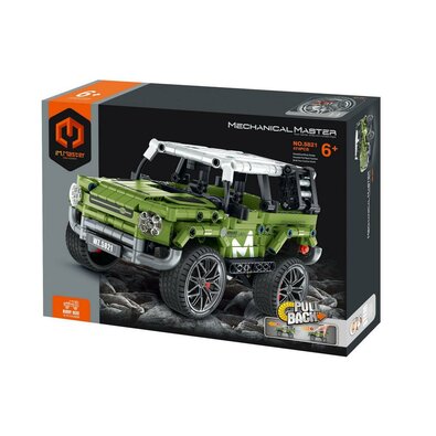 Stavebnice iM.MASTER terénní auto, 474 dílků,na zpětné natažení