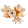 Set de 2 decorațiuni de toamnă Dovleac cu frunze, 23 cm