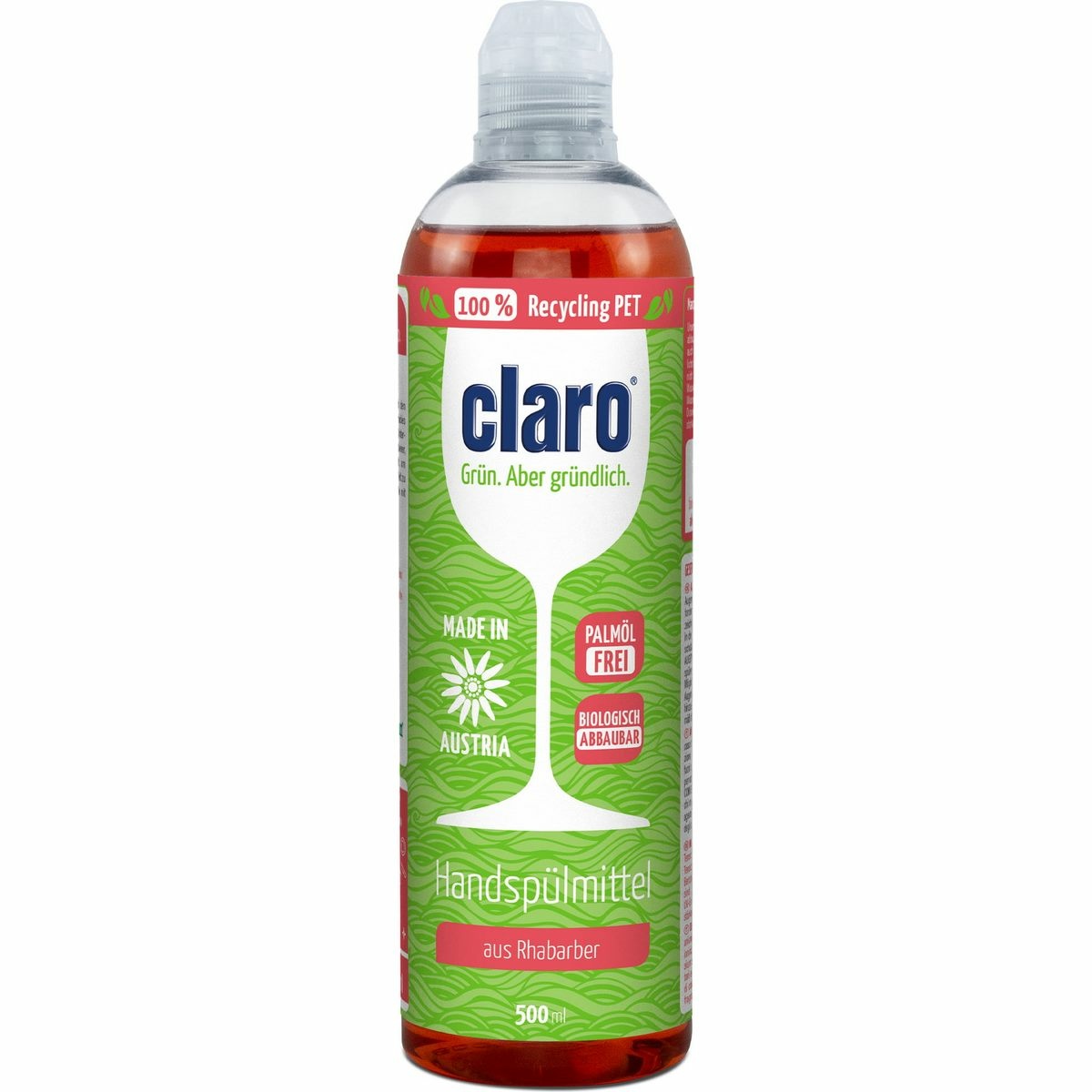 Obrázok CLARO prostriedok na umývanie riadu Rebarbora 500ml