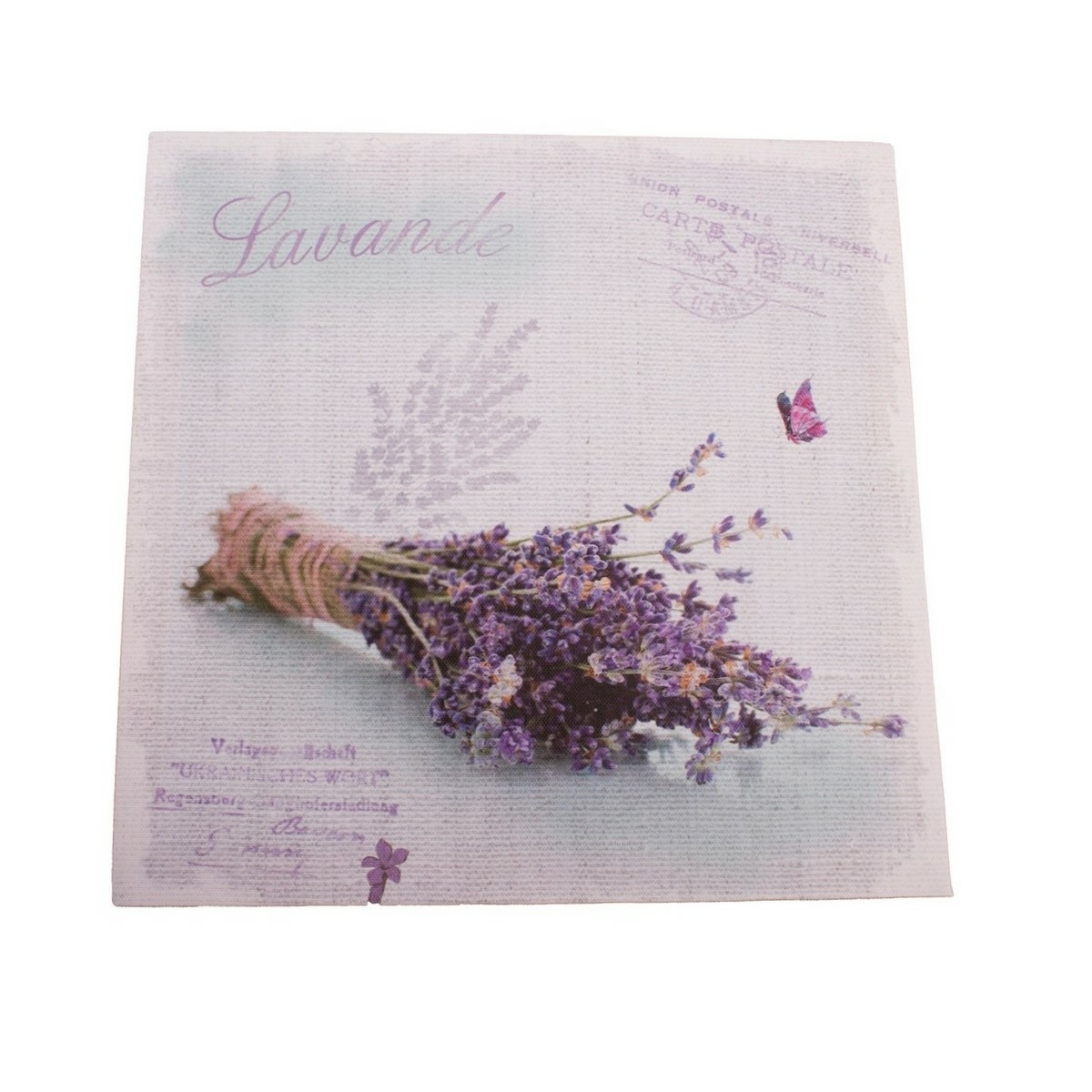 Tablou pe pânză Lavender letter, 28 x 28 cm Decoratiuni Decoratiuni