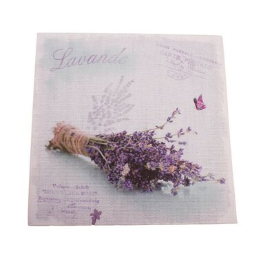 Slika na platnu Lavender letter, 28 x 28 cm