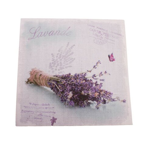 Slika na platnu Lavender letter, 28 x 28 cm