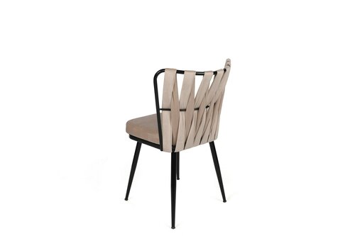 Set de scaune de sufragerie Kusakli Cream, 4 buc.