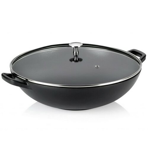 Kela Wok s pokrievkou liatinový CALIDO, 36 cm