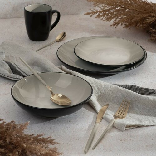 BerlingerHaus 24-teiliges Edelstahlbesteck-Set Sahara