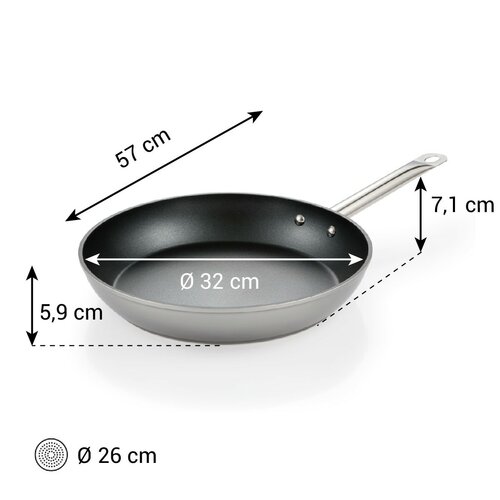 Tescoma GrandCHEF+ serpenyő átmérője 32 cm