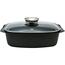 Elo 84932 Tavă de copt cu capac din sticlă șimâner cu aromă Alucast 40 x 22 cm