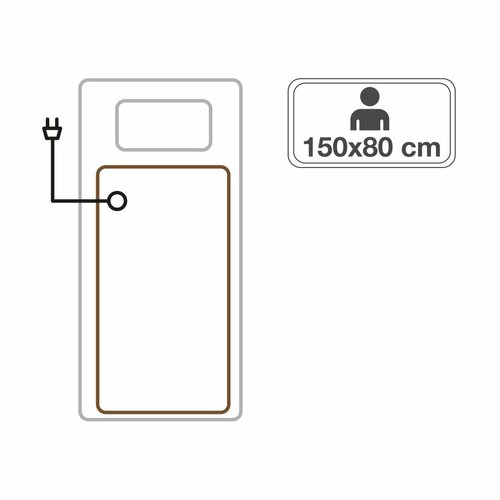 Beper P203TFO100 pătură electrică 150 x 80 cm