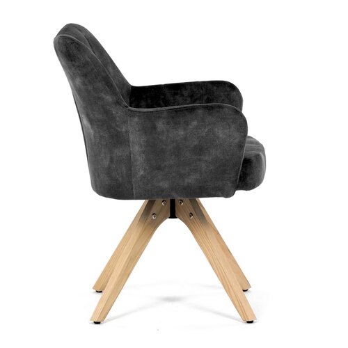 Set de scaune de sufragerie HC-D7188 BK4, 2 buc.