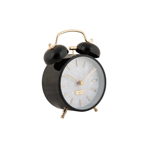 Karlsson 6009BK designový budík černá, pr. 12 cm