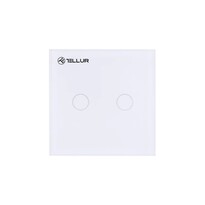 Tellur WiFi Smart Spínač, 2 porty, 1800 W, 10 A., biela