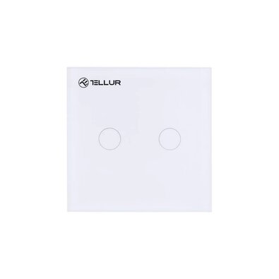 Tellur WiFi Smart Spínač 2 porty, 1800 W, 10 A., bílá