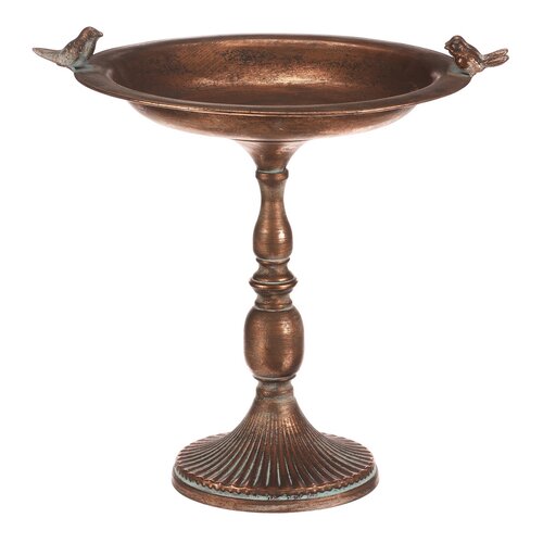 Fém állvány virágdíszhez vagy itatóhoz Romance, 45x 38 x 46 cm, réz színű