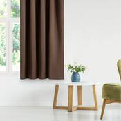 Restilo Blackout Pleat függöny, sötétbarna, 140 x 245 cm