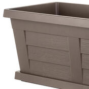 Jardinieră de grădină cu volum mare Bama Legno cappuccino, 80 x 40 x 35 cm