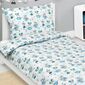 Бавовняна дитяча постільна білизна Bellatex JuniorMouse в чашці синя, 140 x 200 см, 70 x 90 см