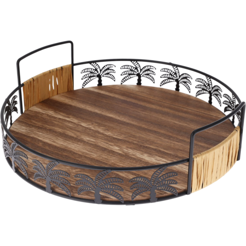 Set mit 2 Serviertabletts Palm