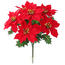 Poinsettia artificială, de Crăciun, roșu, 30 cm