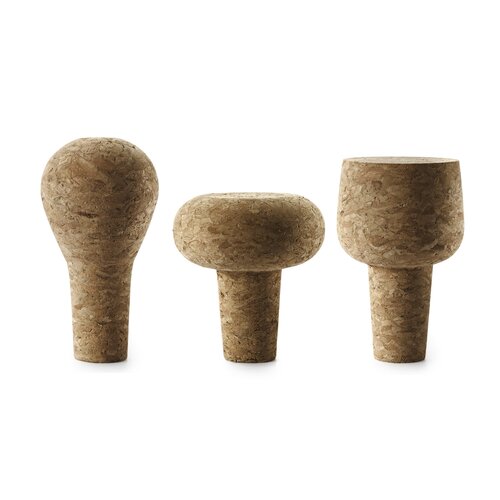 Zatyczki z korka Wine and bar, 3 sztuki