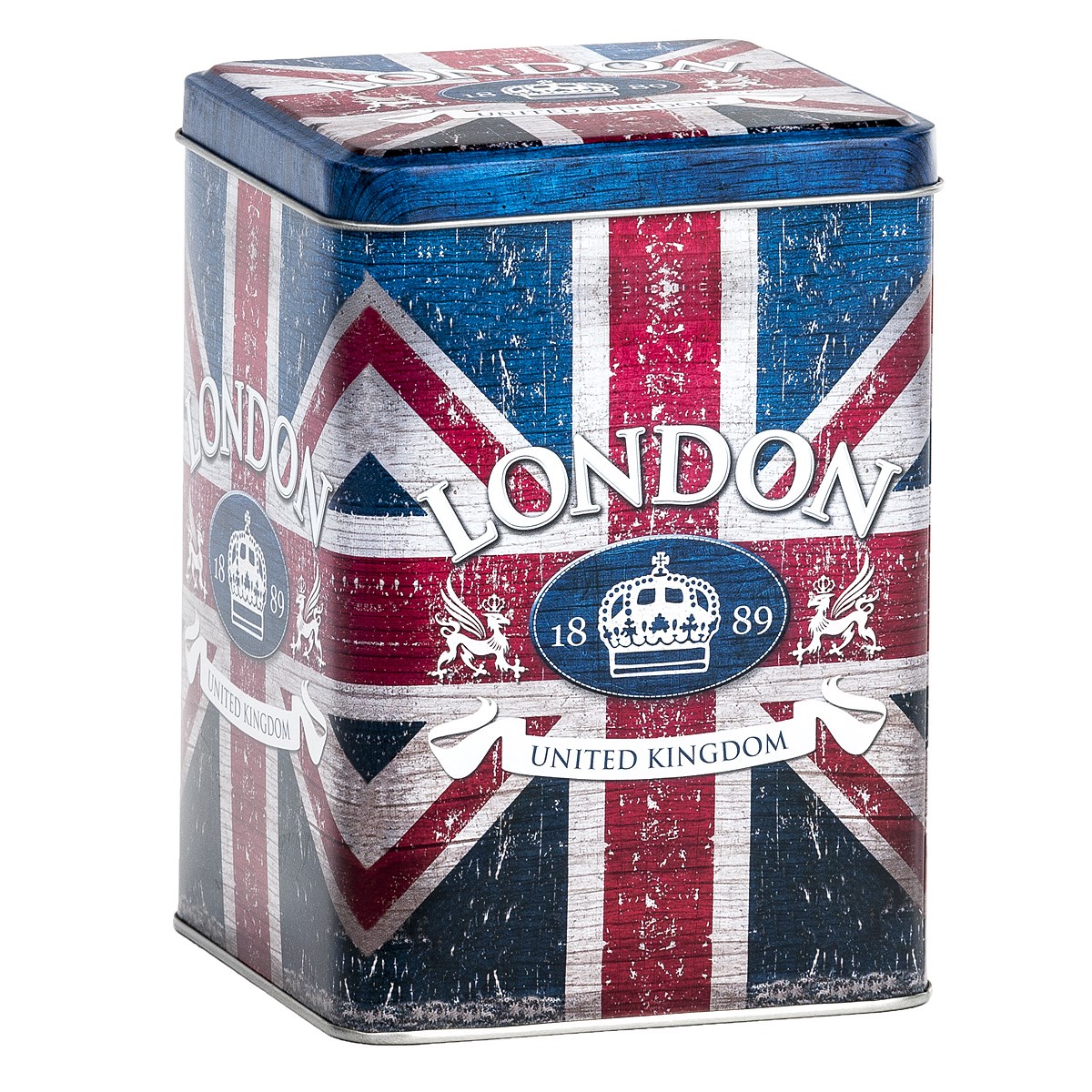 Plechová dóza London modrá