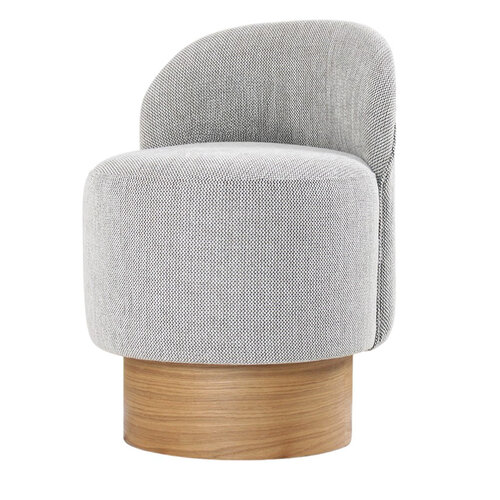 Taboret Barren Pouf Grey