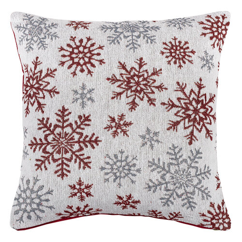 Prevleka za blazino Vločky bela, 40 x 40 cm