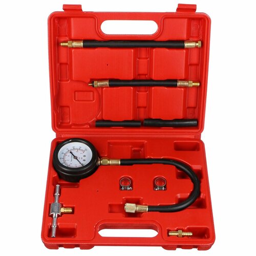 Sixtol Kit de testare a presiunii motorului pebenzină MECHANIC ENGINE TESTER 10, 0-7 bar, 10 buc