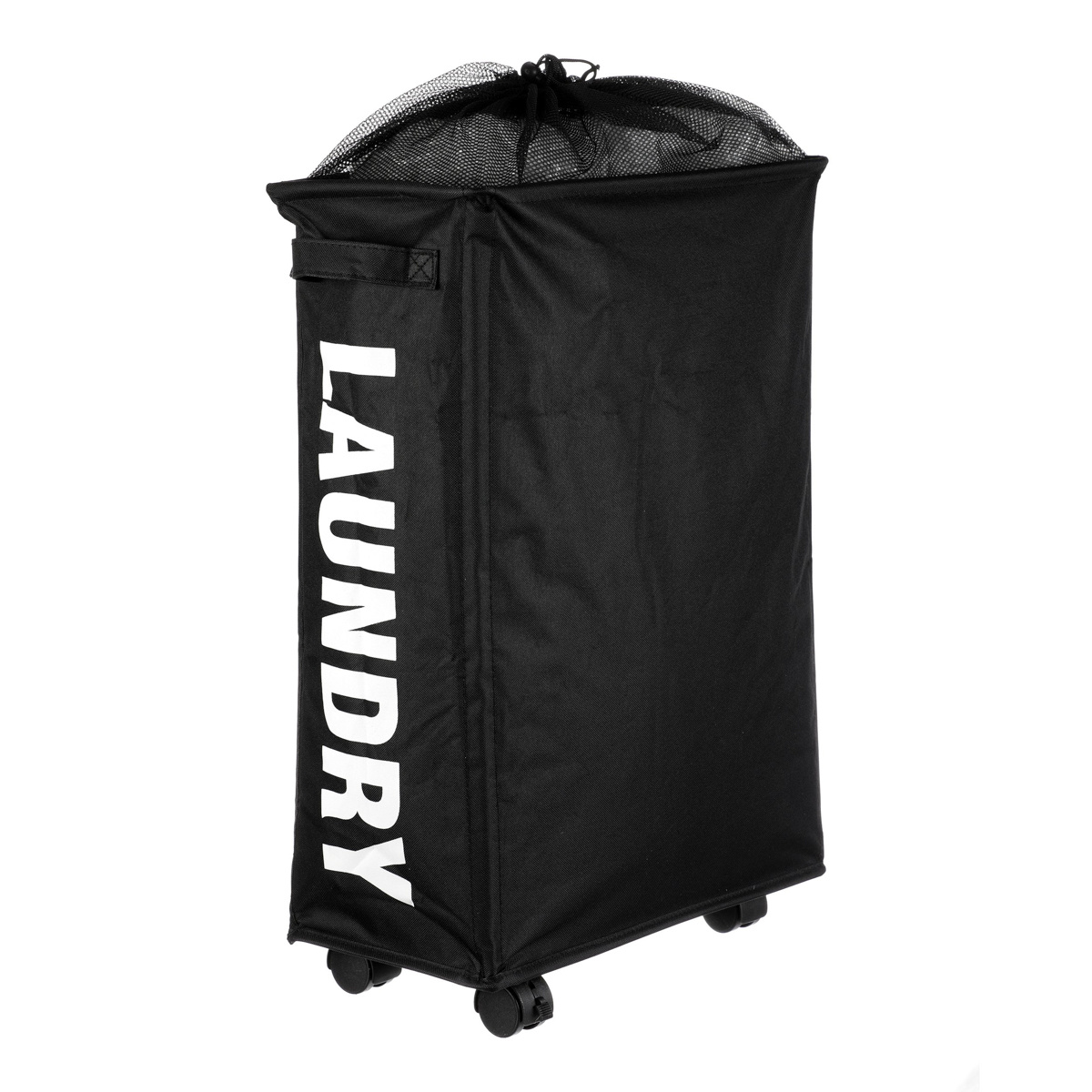 Koš na prádlo plátěný LAUNDRY 39 x 20 x 57, černá
