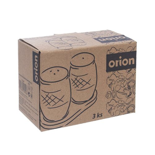 Orion 3 részes só- és borstartó készlet alátéttel Bambu