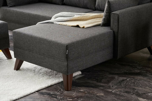 Eckklappsofa Bella Mini Right Anthracite
