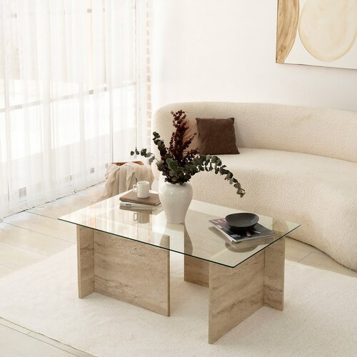 Konferenčný stolík New Escape Travertine