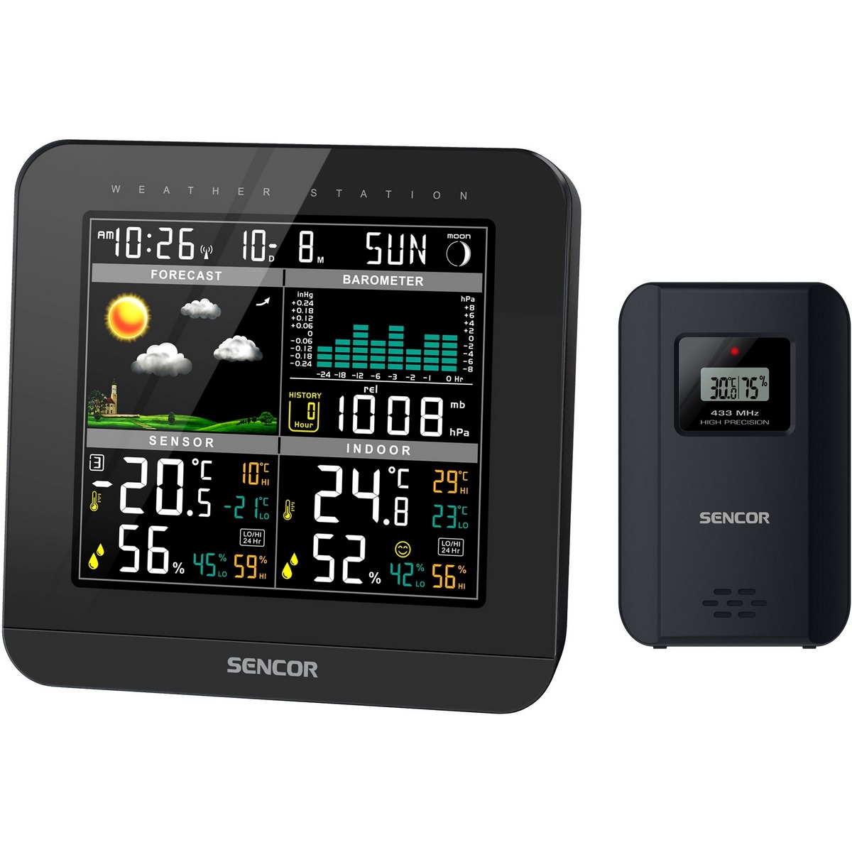 Meteostanica Sencor SWS 5800, čierna